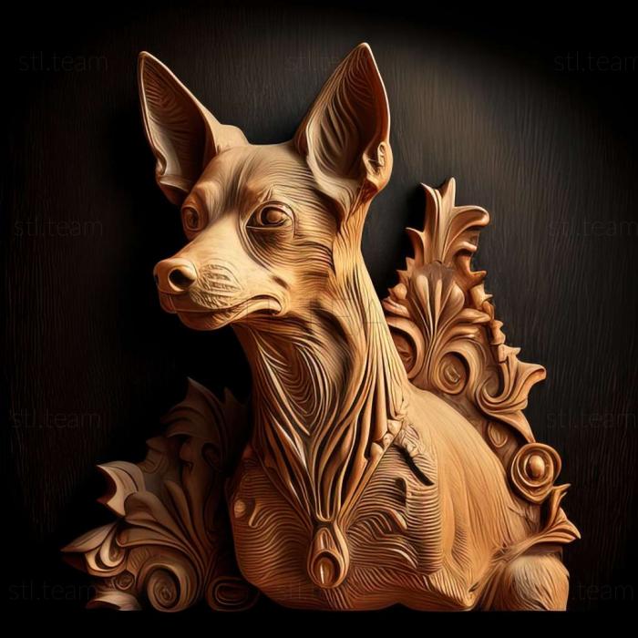 3D model Brazilian Terrier dog (STL)